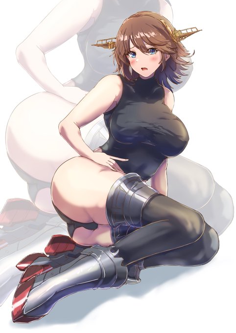 【再掲】生足魅惑の比叡ちゃん 