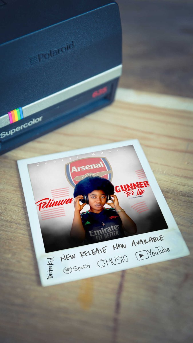 Felinwa_'s tweet photo. 🚨My song GUNNER FOR LIFE is currently live on streaming platforms and on Facebook, YouTube, Instagram &amp; Tiktok!

 Listen to it and tell me what you think ❤️💓💕🙏🙏

@m8arteta
@Arsenal 
@BukayoSaka87 
Arsenal 
Premier League 
Man City 
Saka
Calafiori https://t.co/DWlgDb54vV