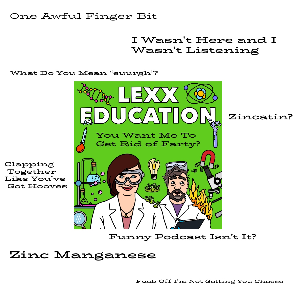 ALTERNATE TITLES FOR EPISODE 120... tune in next week for chemistry RESULTS!