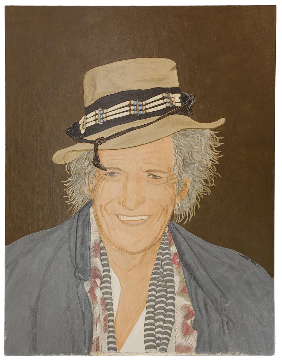HeatherBowring's tweet photo. I had a great afternoon watching the utterly amazing show Redlands. Entertainment at its best.
Also very happy to see my tactile portrait of Keith Richards in the foyer exhibition curated by Helena Berry.  Brilliant job and an added extra to the show.
@ChichesterFT @officialKeef. https://t.co/C2Qs43NaPE