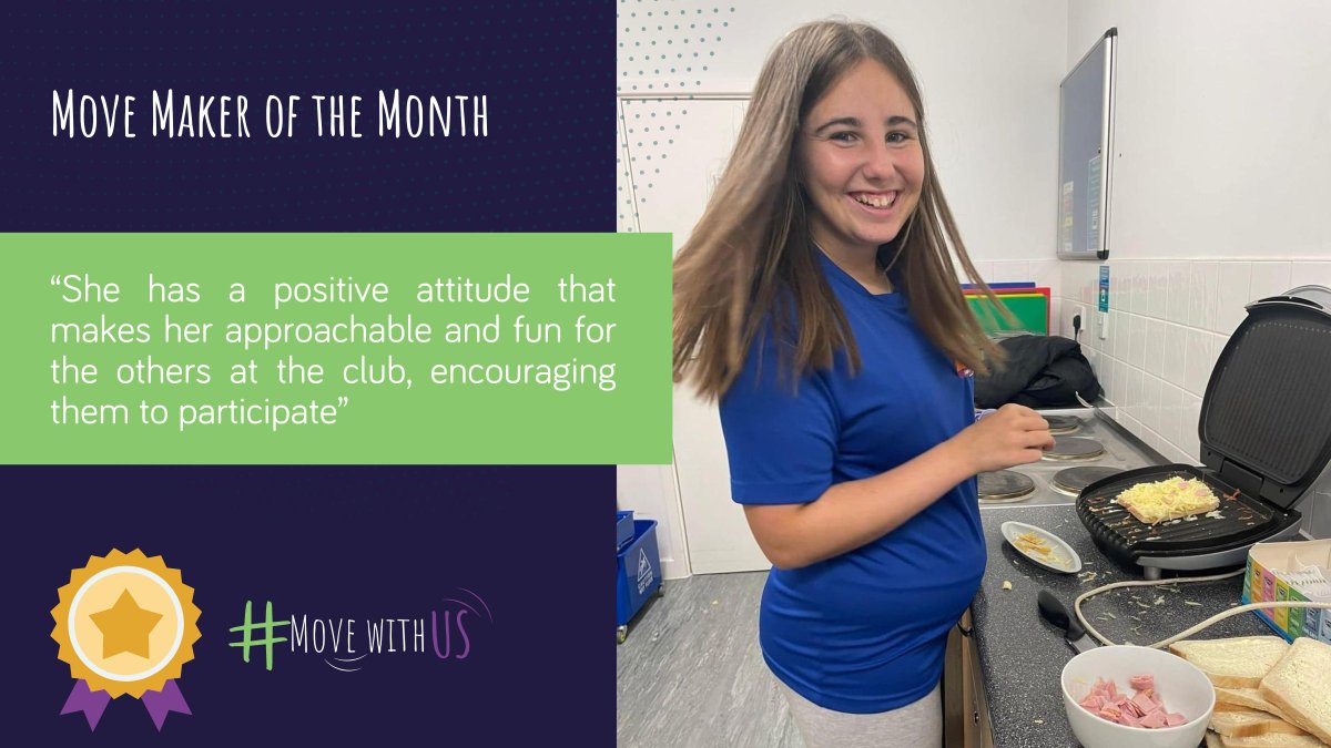 ActiveEssex (@activeessex) on Twitter photo Our #MoveWithUs 'Move Maker' for September is Layla!
A young leader at <a href="/SouthendATF/">Achieve Thrive Flourish</a>, she leads cooking & dance sessions at King Edwards Club & helps at events.. Known for her positive attitude & encouragement, she's a deserving recipient!
Read more: hhttps://bit.ly/3XOo8sn Our #MoveWithUs 'Move Maker' for September is Layla!
A young leader at <a href="/SouthendATF/">Achieve Thrive Flourish</a>, she leads cooking & dance sessions at King Edwards Club & helps at events.. Known for her positive attitude & encouragement, she's a deserving recipient!
Read more: hhttps://bit.ly/3XOo8sn