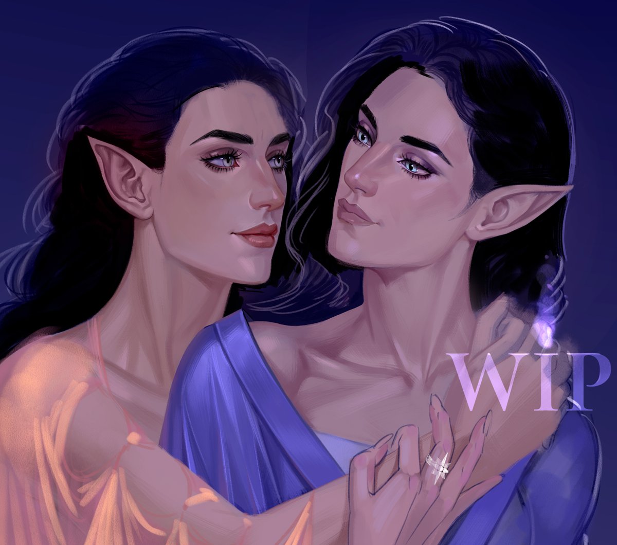 I am drawing something really tender #wip
