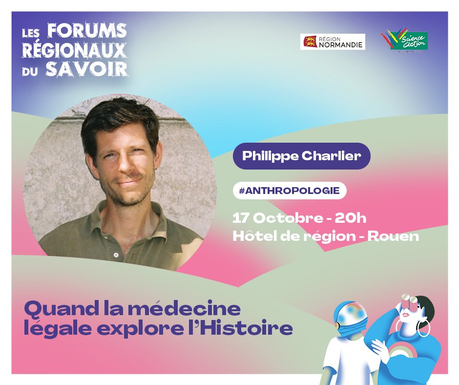scienceaction (@sanormandie) on Twitter photo 🔍 Philippe Charlier ( <a href="/doctroptard/">Philippe Charlier</a> <a href="/quaibranly/">musée du quai Branly - Jacques Chirac</a> ) vous donne l’occasion de percer les secrets de l’histoire grâce à la médecine légale moderne ! Ce Jeudi 17 Octobre à 20h sur notre chaîne YouTube : 👉 bit.ly/3zFCqn6 🔍 Philippe Charlier ( <a href="/doctroptard/">Philippe Charlier</a> <a href="/quaibranly/">musée du quai Branly - Jacques Chirac</a> ) vous donne l’occasion de percer les secrets de l’histoire grâce à la médecine légale moderne ! Ce Jeudi 17 Octobre à 20h sur notre chaîne YouTube : 👉 bit.ly/3zFCqn6