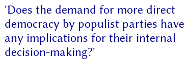 Are you interested in the #AfD? B. Höhne. “How Democracy Works Within a Populist Party: Candidate Selection in the Alternative for Germany”. In: Government and Opposition online first (2021), pp. 1-19. dx.doi.org/10.1017/gov.20….