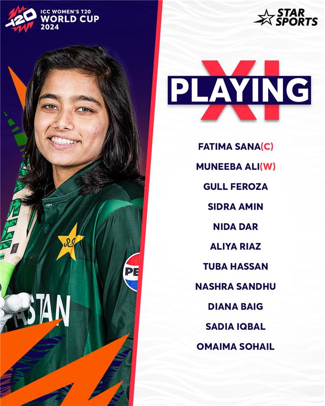 StarSportsIndia's tweet photo. The playing XI are out now ! 😁

Pakistan’s #FatimaSana and Sri Lanka’s #ChamariAthapaththu will both be looking to start strong, in the battle between these ✌️Asian powerhouses! 💪

Which team will take the W tonight? ✅

#WomensWorldCuponStar #PAKSL https://t.co/Rv91XwrRZr