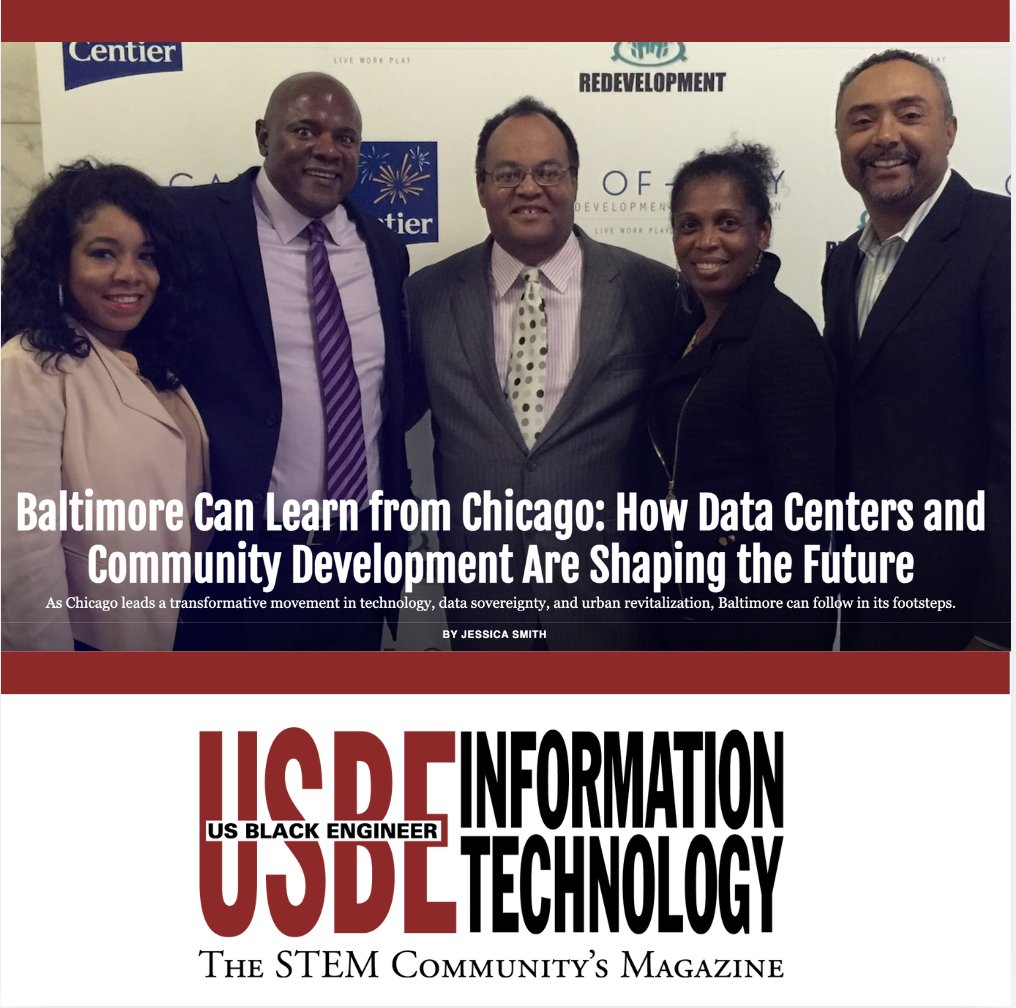 Chicago has showcased that local tech-driven economic development are the future for #datacenters. Between career creation to data sovereignty, they can uplift entire communities. 

This <a href="/BlackEngineer/">BEYA STEM</a> article discusses similar initiatives for #Baltimore: shorturl.at/nc7CQ