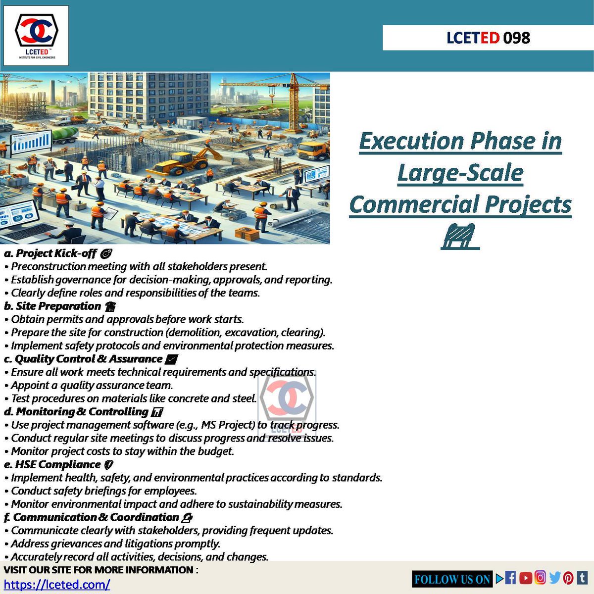 lcetedteam's tweet image. 🚧 Transforming plans into reality! 
LINK: -lceted.com/2024/09/projec…
#constructionmanagement #InfrastructureSuccess #ProjectManagement #ConstructionPlanning #ConstructionPlanning #Infrastructure #ProjectManagement #ConstructionLife #QualityControl #SafetyFirst #BuildingDreams