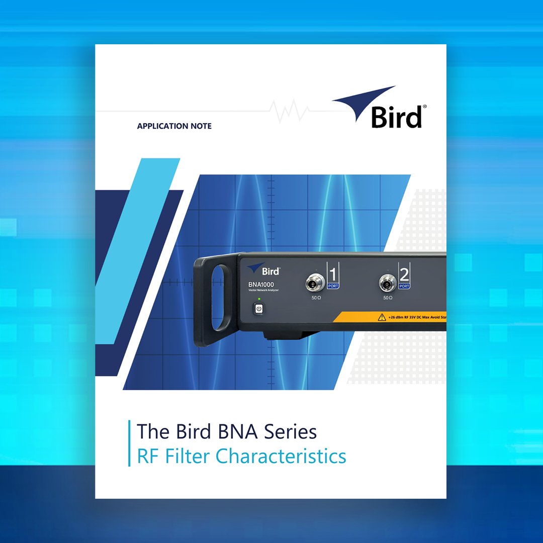 Engineers and field technicians, understanding RF filters is critical for optimizing wireless communication and IoT systems. Learn how Bird’s VNA can help you measure return loss, insertion loss, and complex impedance with precision.

Download App Note: bit.ly/3Bty96D