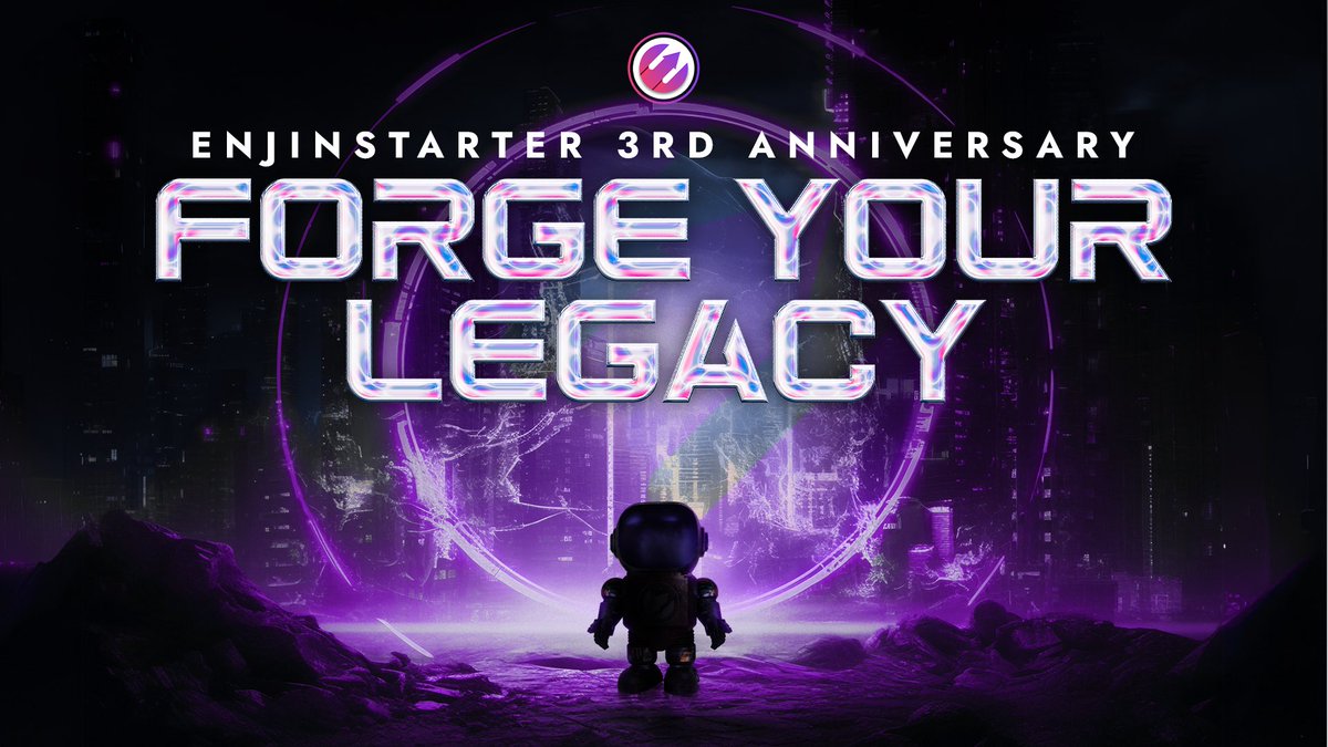 enjinstarter's tweet photo. 🎉 Forge Your Legacy: Enjinstarter's 3rd Anniversary! 🎉

Three years ago, we embarked on a mission to build a launchpad for ideas that would shape the future of #Web3. Today, with 101 IDOs launched across #Gaming #DeFi #AI #DePIN, and #Bitcoin ecosystems, we've helped bold projects raise over $15 million!