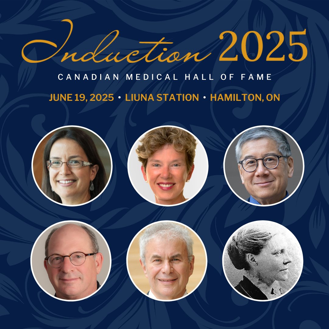 Join us in congratulating the #2025CMHFInductees!

NADINE CARON, MD 
DEBORAH COOK, MD 
GEOFFREY T. FONG, PHD 
STEVEN NAROD, MD 
ARTHUR S. SLUTSKY, MD 
THE LATE JENNIE TROUT, MD 

<a href="/LaurenPelley/">Lauren Pelley</a> <a href="/Avis_Favaro/">Avis Favaro</a> <a href="/picardonhealth/">André Picard</a> <a href="/kellygrant1/">Kelly Grant</a> <a href="/theresaboyle/">Theresa Boyle</a> <a href="/machealthsci/">McMaster Health Sciences</a>