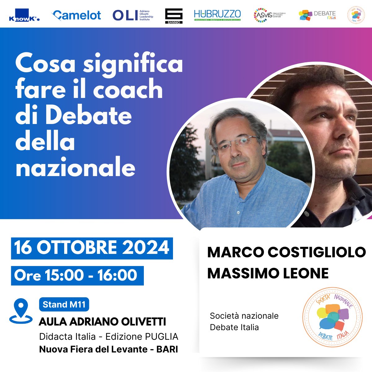 Cosa significa essere il coach di debate della nazionale? 🤔🎤

Unisciti a noi per un incontro formativo dedicato a tutti coloro che desiderano approfondire le responsabilità e le sfide del coach di una squadra nazionale!
