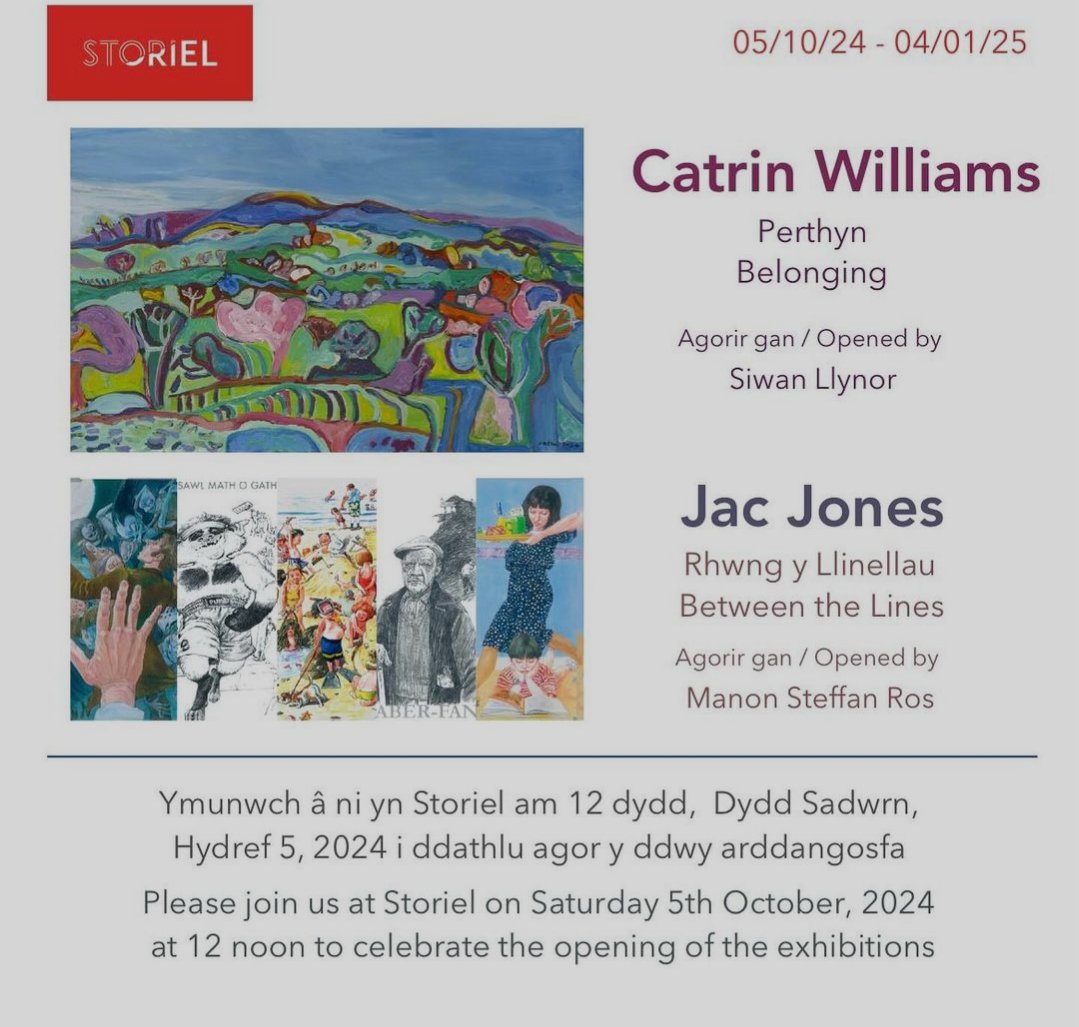 Am fraint fydd cael agor yr arddangosfa hynod yma. Methu aros! @StorielBangor  am hanner dydd. Dewch yn llu!