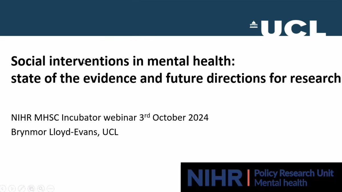 The Mental Elf (@mental_elf) on Twitter photo <a href="/MHSC_Incubator/">Mental Health Social Care Incubator</a> <a href="/CAR1066/">Catherine A Robinson</a> <a href="/OfficialUoM/">The University of Manchester</a> <a href="/Intipton/">Michael Clark</a> <a href="/CPEC_LSE/">Care Policy and Evaluation Centre</a> Our first speaker is Prof Bryn Lloyd-Evans, Professor of Mental Health and Social Inclusion, <a href="/UCLPsychiatry/">UCL Psychiatry</a> <a href="/MentalHealthPRU/">Mental Health Policy Research Unit</a>
His talk is entitled: "Social interventions in mental health: state of the evidence and future directions for research" <a href="/MHSC_Incubator/">Mental Health Social Care Incubator</a> <a href="/CAR1066/">Catherine A Robinson</a> <a href="/OfficialUoM/">The University of Manchester</a> <a href="/Intipton/">Michael Clark</a> <a href="/CPEC_LSE/">Care Policy and Evaluation Centre</a> Our first speaker is Prof Bryn Lloyd-Evans, Professor of Mental Health and Social Inclusion, <a href="/UCLPsychiatry/">UCL Psychiatry</a> <a href="/MentalHealthPRU/">Mental Health Policy Research Unit</a>
His talk is entitled: "Social interventions in mental health: state of the evidence and future directions for research"