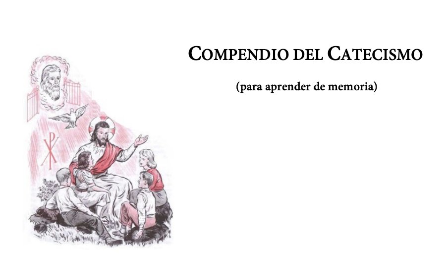 Si a alguien le sirve, va el Catecismo que, cuando me ha tocado ser capellán de colegio, mando que se estudie DE MEMORIA (sí, ¡qué totalitario!) a niños de 8 años para recibirla Comunión.
Quizás no entenderán todo, pero les quedará para siempre, como pasó con nuestros padres.