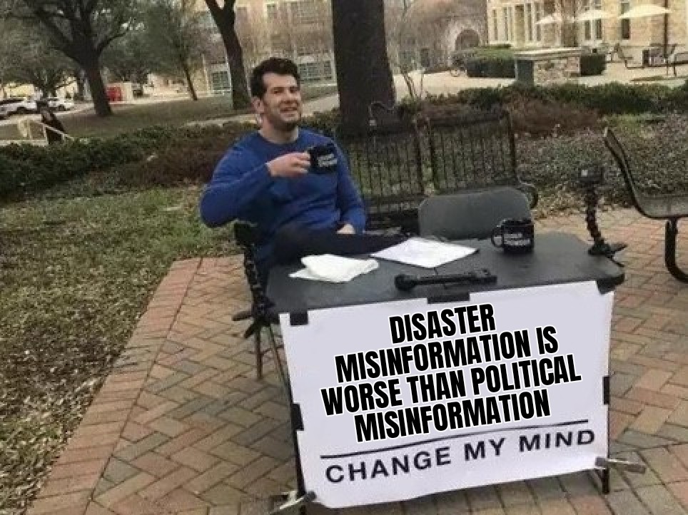 FFS people, let's keep our eye on the 🏈, k?  #NorthCarolinaFlood #CajunNavy