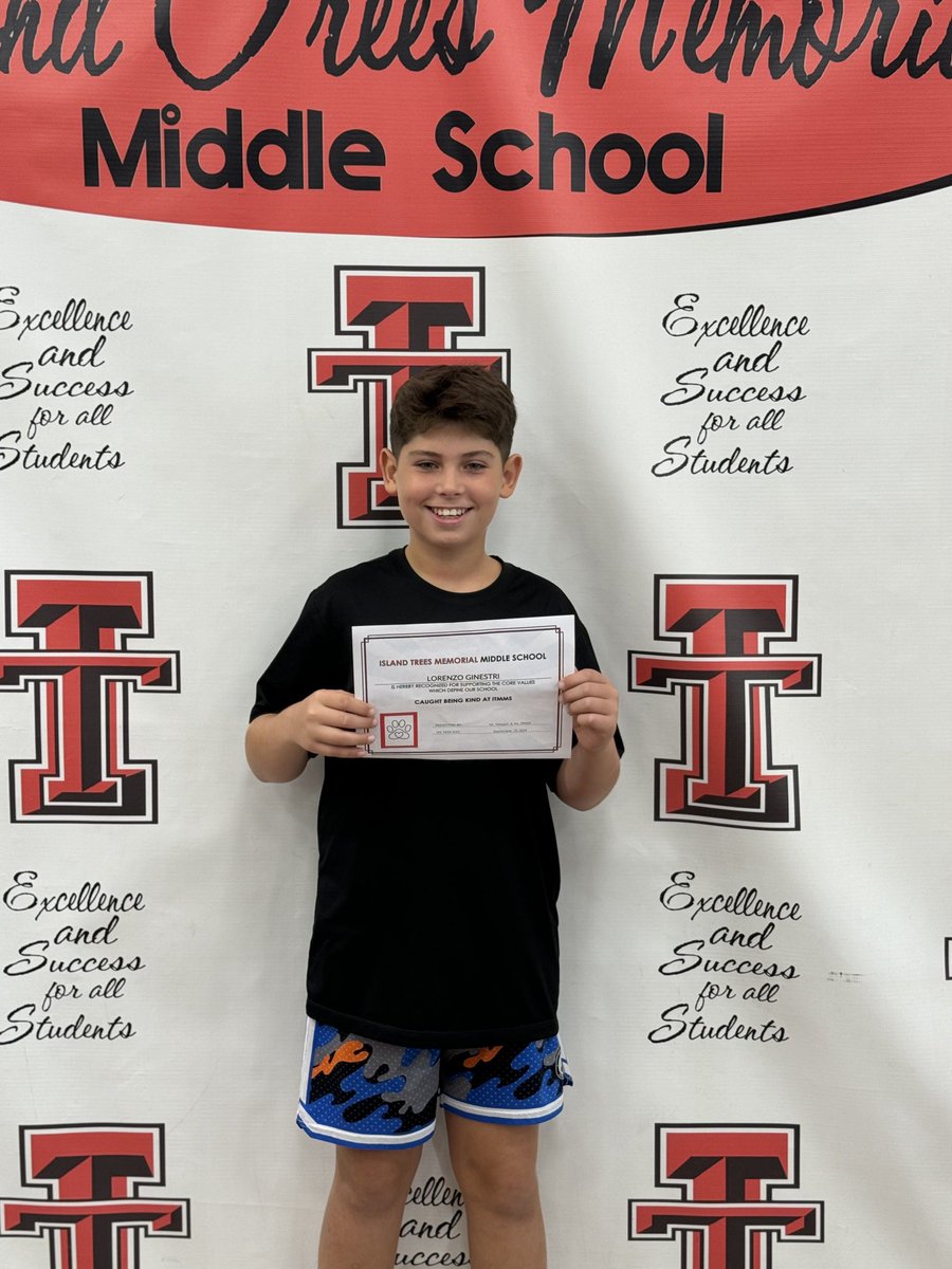 IslandtreesMMS's tweet photo. Congratulations to September's Caught Being Kind recipients at ITMMS. Keep up the great work! ⁦@BethRoemerIT⁩ https://t.co/WjzYZ0Nv1R