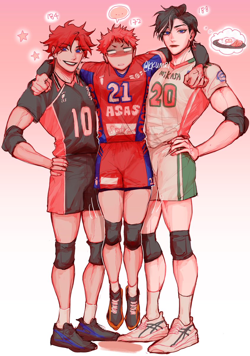 kkumrii's tweet image. those goddamn growth spurts 🌱💢
#kagehina #kageyamakaien #haikyuu