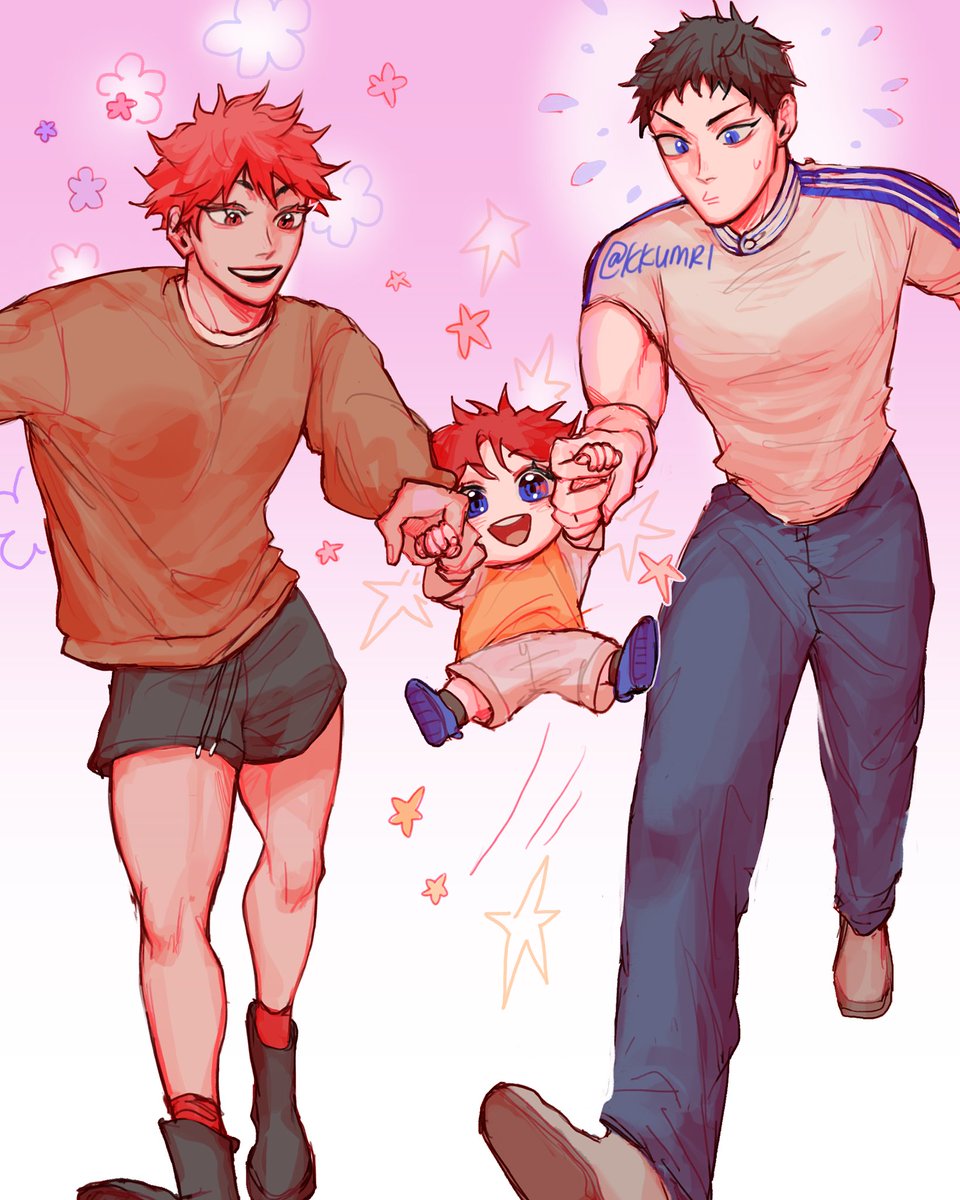 kkumrii's tweet image. those goddamn growth spurts 🌱💢
#kagehina #kageyamakaien #haikyuu