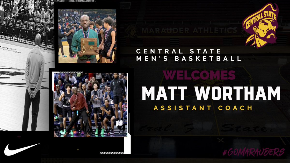 🚨 Here We Go!! 🚨 🚨 Here We Go!! 🚨 🚨 Here We Go!! 🚨Help me Welcome Coach Wortham SIAC! <a href="/CoachMWortham/">Matthew Wortham Central State Asst Mens 🏀 Coach</a> <a href="/csu_mensbball/">Marauders Men’s Basketball</a> <a href="/GoMarauders_/">Central State Marauders Athletics</a> <a href="/TheSIAC/">The SIAC</a> <a href="/BCSNsports/">BCSN</a> <a href="/OHSAASports/">OHSAA Sports</a>