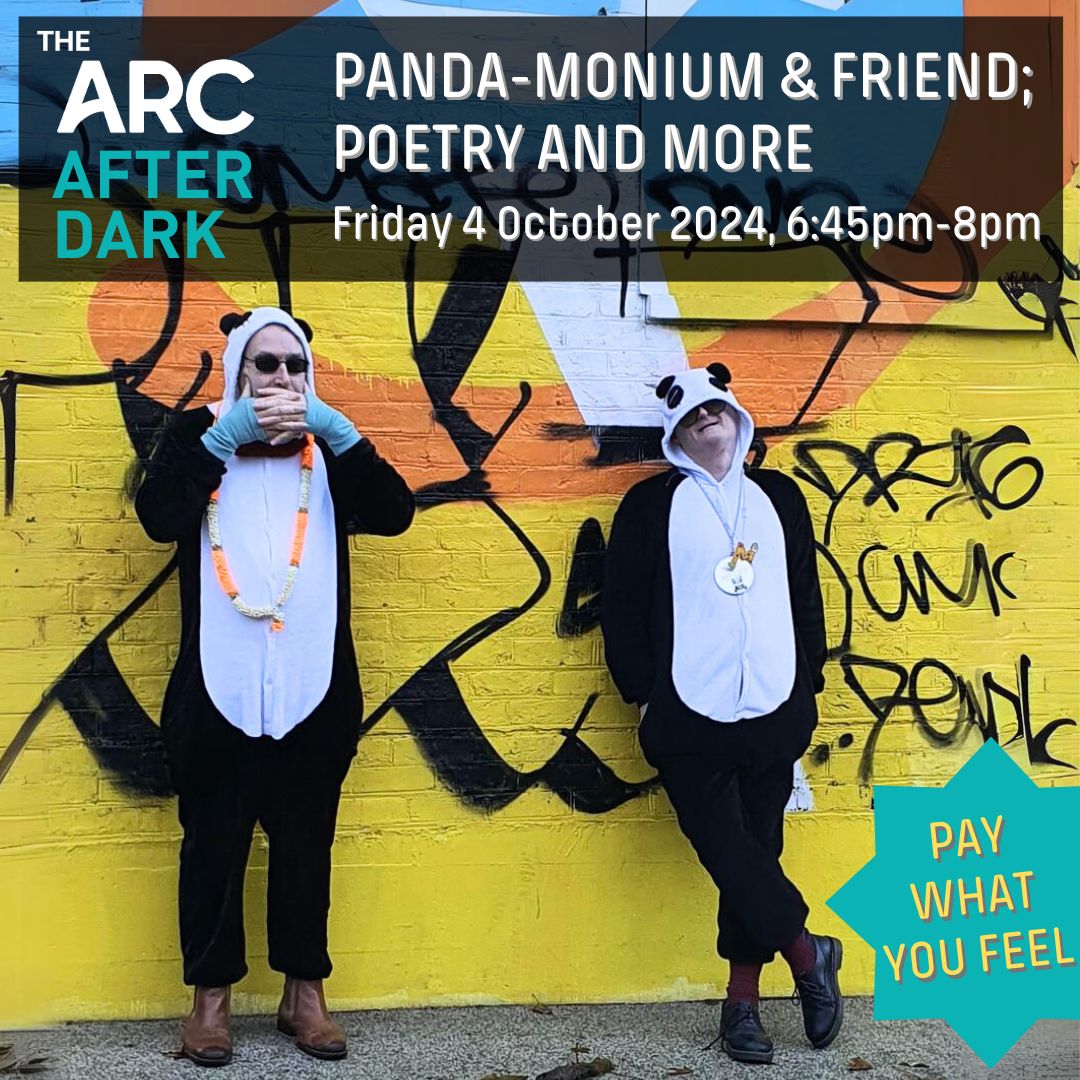 ⚠️ TOMORROW- booking essential!⚠️

Join us for an evening of delightfully surreal music and poetry by the Panda-Monium duo, which includes current Hampshire Poet Laureate Damian Kelly-Basher, plus a poetry performance from Stewart Taylor!