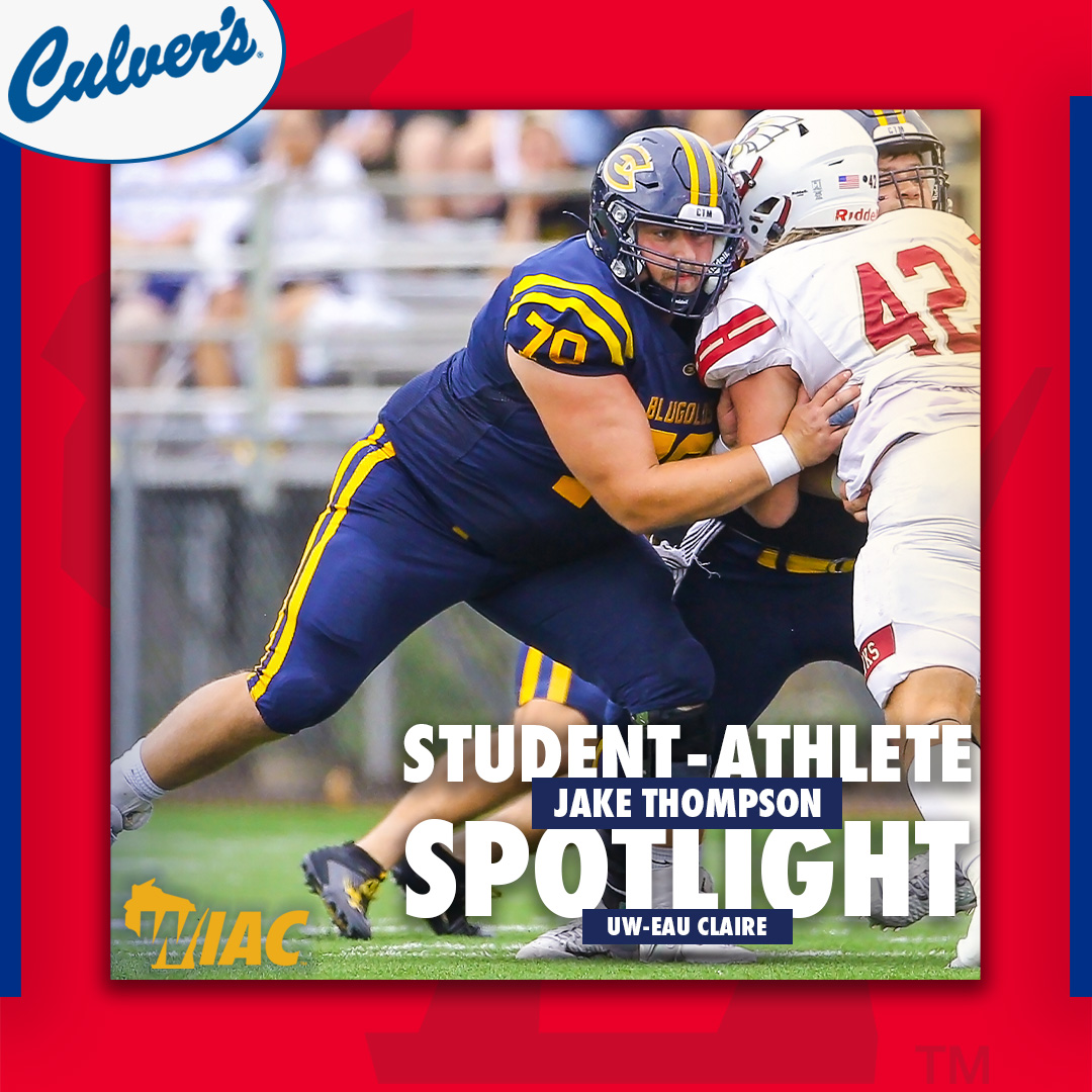 #WIACSOCCER #WIACFB | <a href="/UWECblugolds/">UWEC Athletics</a> Vanessa Grunwald ⚽️🏖️🪂 (bit.ly/3XTbokk) and Jake Thompson 🏈🥧🎤 (bit.ly/47Tk0Mn) are this week's Student-Athlete Spotlights (pres. by Culver's)

#ExcellenceInAction
#d3soc 
#d3fb