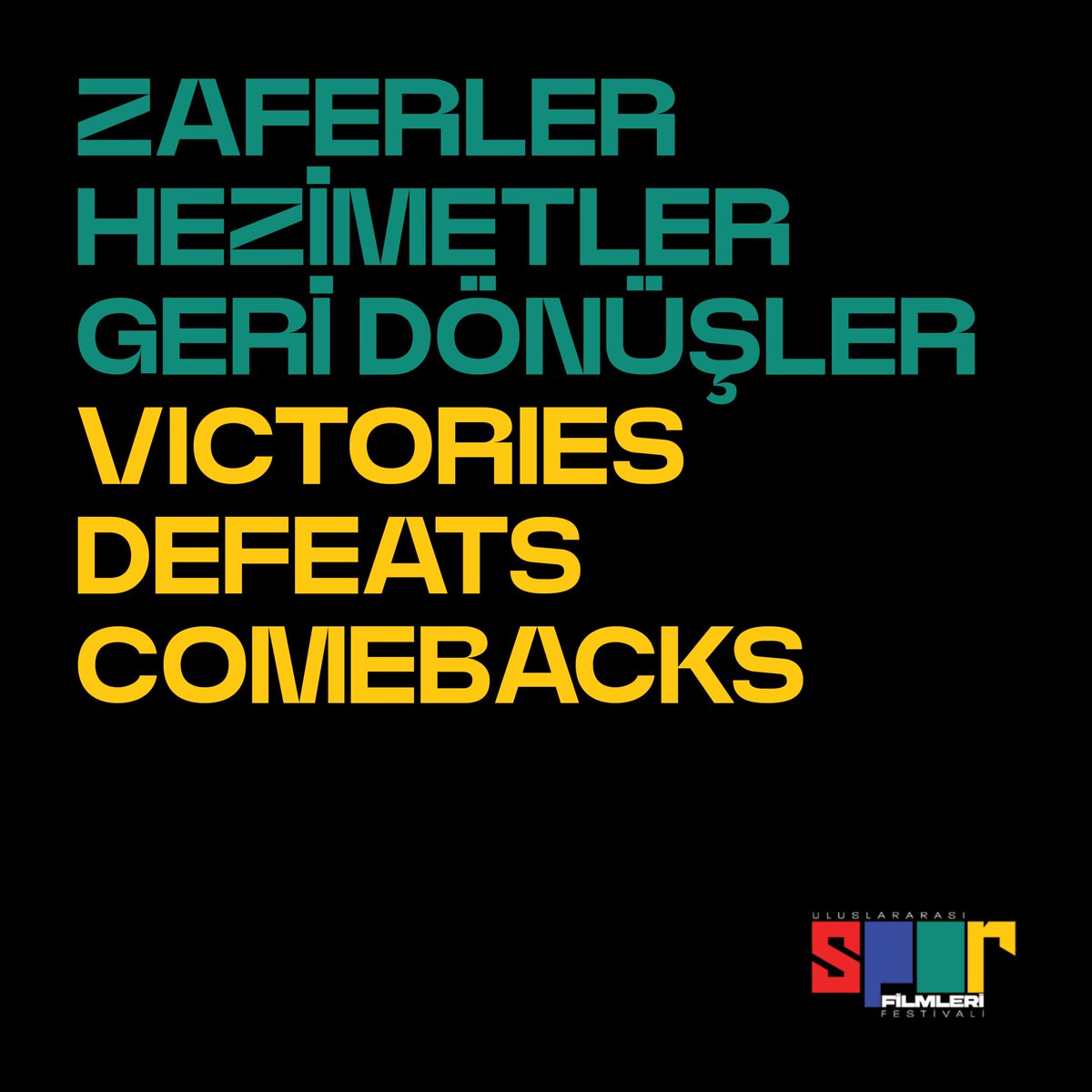 sportsfilmf's tweet photo. The stories of victories, defeats, and comebacks will be featured at this festival.

...

Zaferlerin, hezimetlerin ve geri dönüşlerin hikayeleri bu festivalde olacak. https://t.co/A9iusrD6AJ