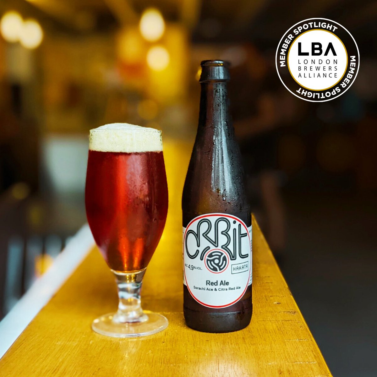 LondonBrewers's tweet photo. 🍁 New Orbit Beer! 🍺
@OrbitBeers has teamed up with @HAKATA_RamenBar to bring you Hakata Red Ale – a hoppy 4.9% Red Ale packed with Sorachi Ace & Citra hops...
perfect for autumn! 🍂
#LondonBrewersAlliance #OrbitBeers #HakataRamen #CraftBeer #London https://t.co/wicUYhRwqz