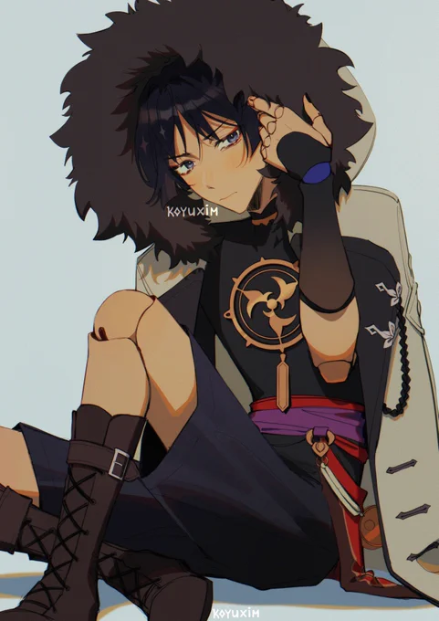 he was so cute in this coat #scaramouche #genshinimpact 