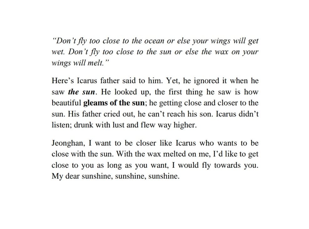 maremortum's tweet photo. icarus and the sun; #jeonghan https://t.co/off59sNyWu