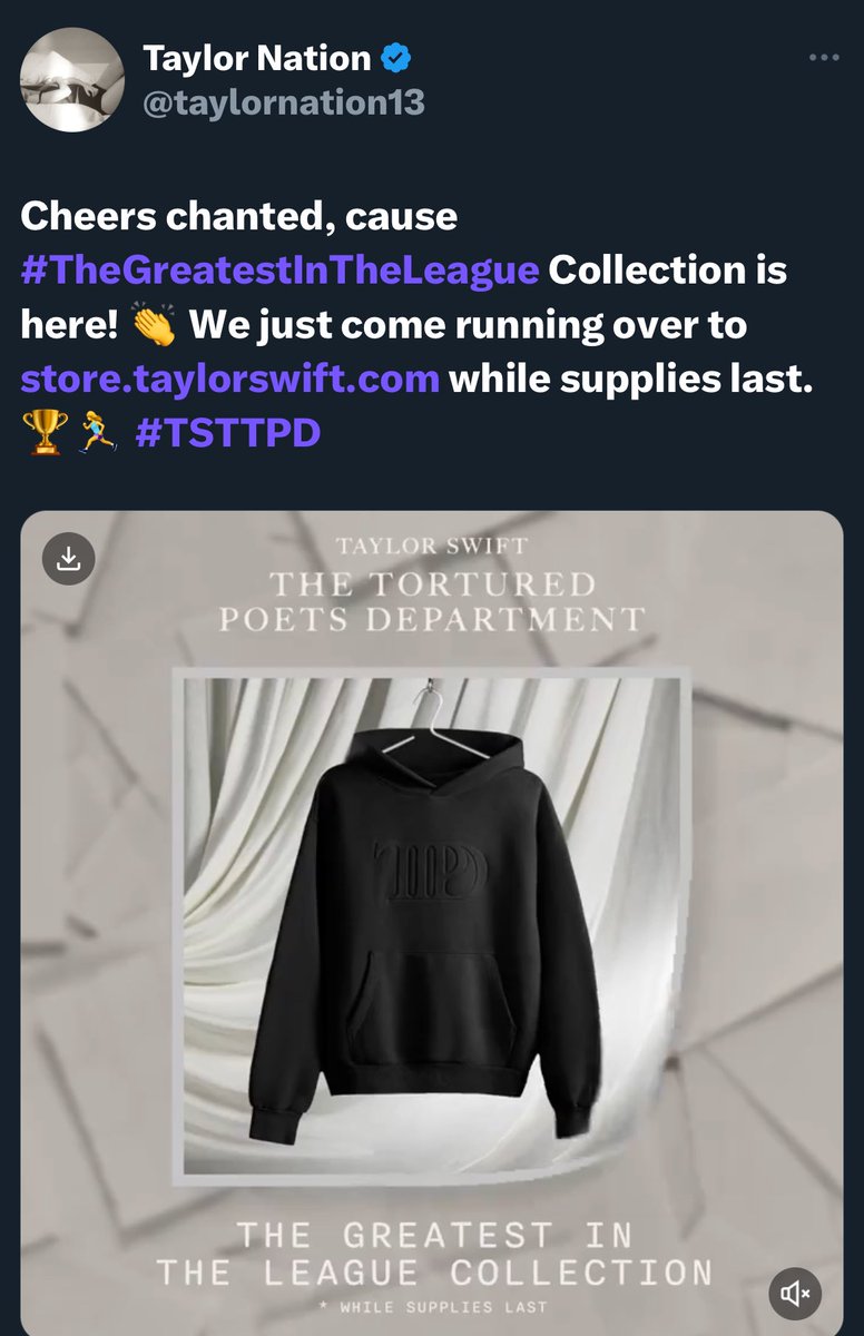 perfectlyfine89's tweet photo. Literally only Taylor would release a “greatest in the league” collection on National BF day when her BF’s team is 4-0 currently 😂

So High School music video imminent🙏🏼 https://t.co/ifVInP1Pop