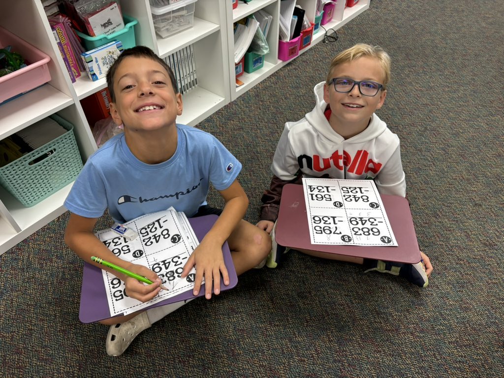 Spinning into 3-digit subtraction in third grade! #ilbsd13