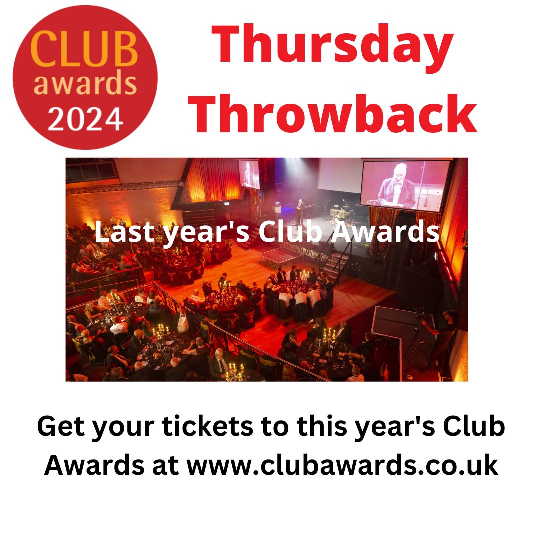 The Club Awards will welcome hundreds of clubs from across the country on 27 November at Leicester’s Athena and this week finalists will be finding out what categories they have been shortlisted for - so keep an eye on your inbox! clubawards.co.uk#clubawards