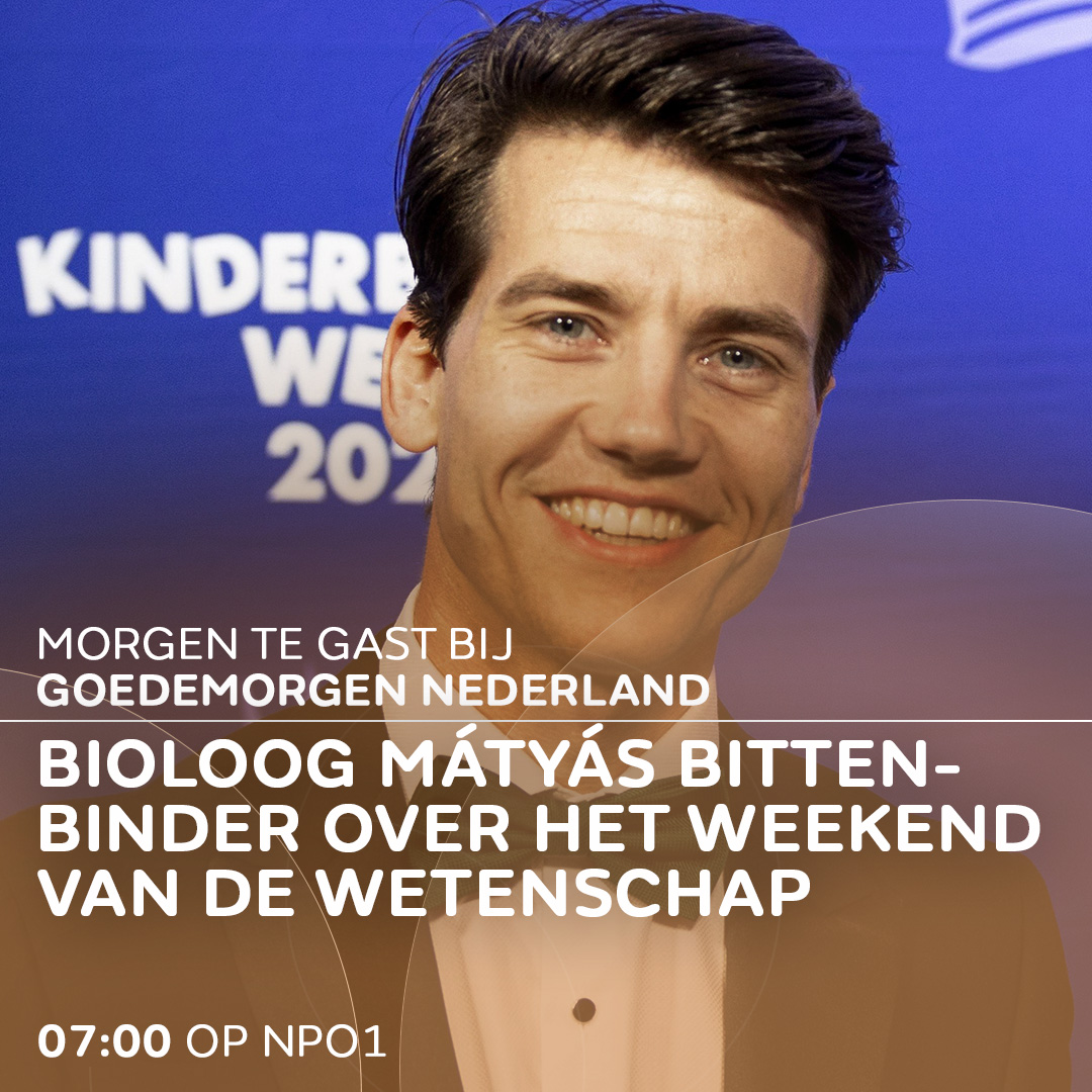Het weekend van de wetenschap staat voor de deur, duiken we samen met bioloog <a href="/MatyasBittenb/">Mátyás Bittenbinder</a> in alles wat we kunnen leren van dieren. 

Kijk vrijdagochtend om 7.00 uur naar Goedemorgen Nederland, <a href="/NPO1/">NPO 1</a>. #WNL