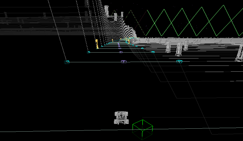 NewoGame's tweet image. Cliffs and valleys.  The railings along the side are going to be a problem to code up.   Worse yet I am not going to allow the player to fly off the edge (as fun as it might be) #lowpoly #wireframe #gamedev #wii #homebrew