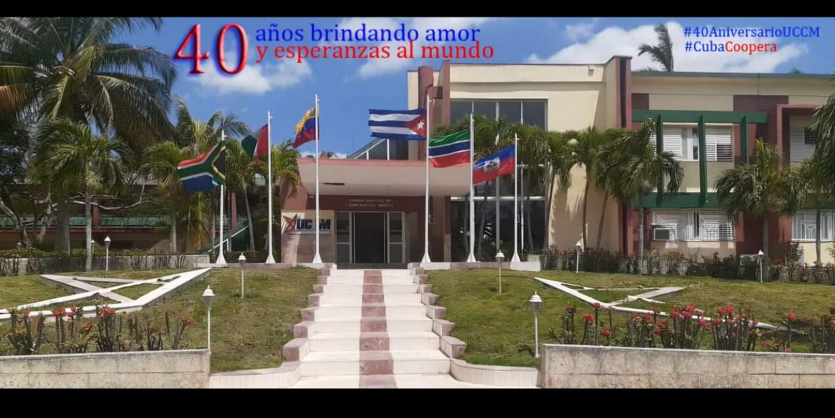 cubacooperaven's tweet photo. 🌟 Hoy la casa grande de todos los colaboradores está de fiesta, llega a su #40AniversarioUCCM 
Muchas felicidades 
#CubaCoopera https://t.co/nLyGCtOkMr