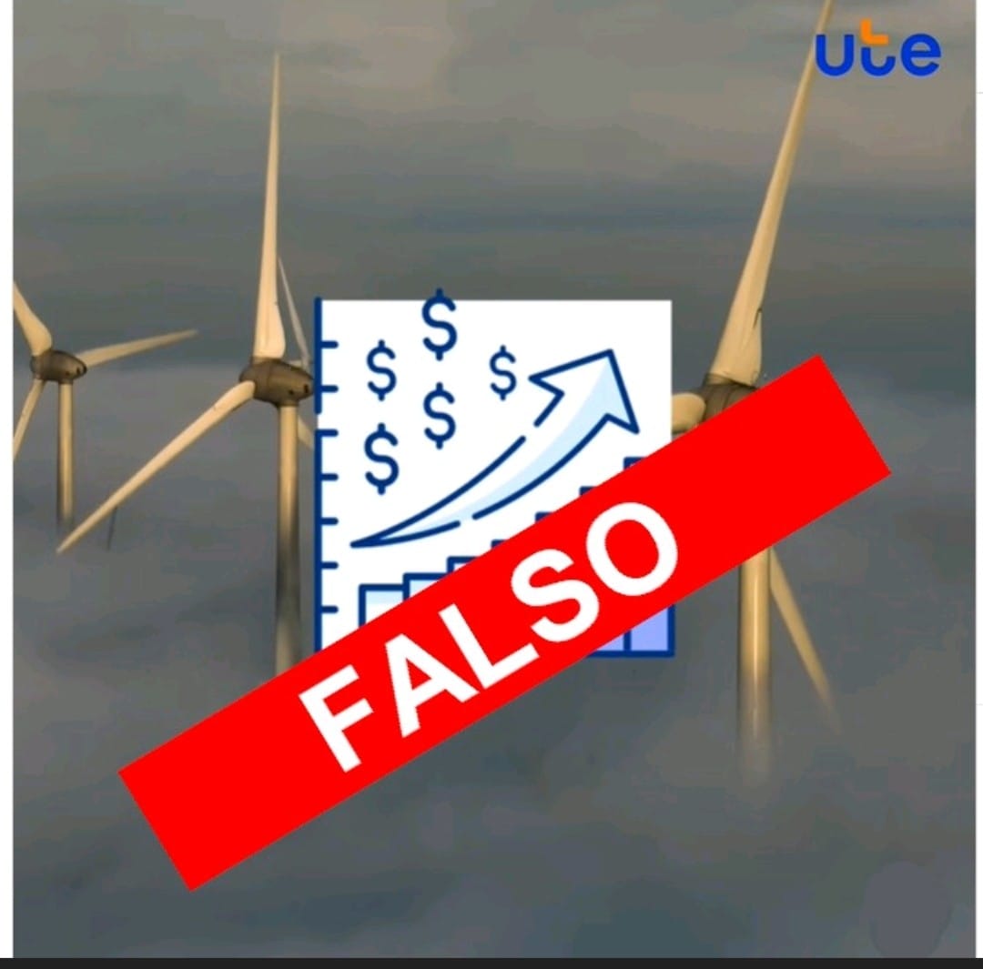 5noticiasuy's tweet image. #Estafa | #UTE advierte que está circulando en redes sociales un mensaje #falso, ofreciendo realizar inversiones de dinero en parques eólicos u otras infraestructuras eléctricas. La información es de origen fraudulento. Se recomienda a clientes no brindar ningún dato personal.