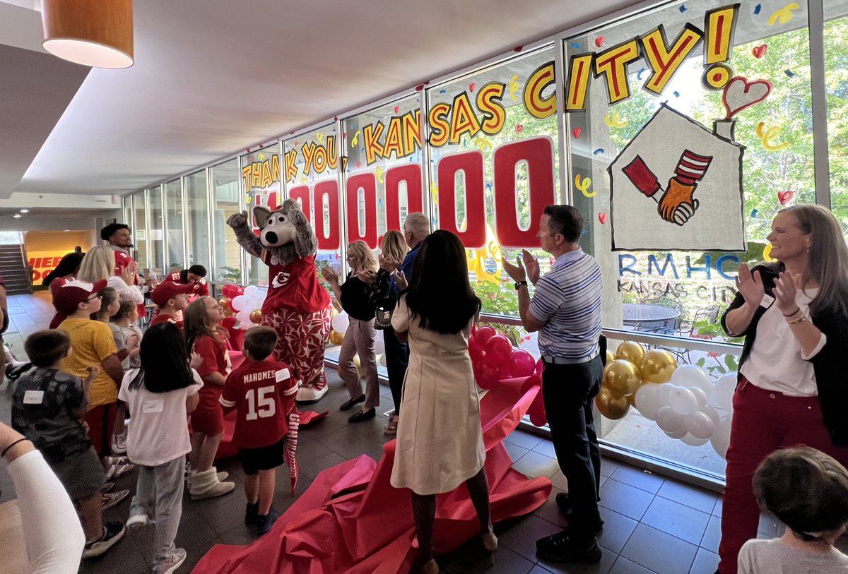 Ronald McDonald House Charities of KC (@rmhckc) on Twitter photo #ChiefsKingdom, you’re truly one in a MILLION🎉Thanks to this incredible community, we raised a whopping $1,000,000 on Chiefs #RedWednesday through flag sales! 🚩❤️Huge thanks to <a href="/mcdonalds/">McDonald's</a>.kc and <a href="/chiefs/">Kansas City Chiefs</a> for making it all possible! 🙌
#RMHCKC #KeepingFamiliesClose #ChiefsKingdom, you’re truly one in a MILLION🎉Thanks to this incredible community, we raised a whopping $1,000,000 on Chiefs #RedWednesday through flag sales! 🚩❤️Huge thanks to <a href="/mcdonalds/">McDonald's</a>.kc and <a href="/chiefs/">Kansas City Chiefs</a> for making it all possible! 🙌
#RMHCKC #KeepingFamiliesClose