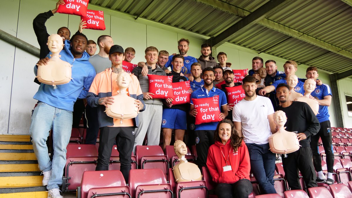 Scunthorpe United FC (@sufcofficial) on Twitter photo β€οΈ ππππππππ πππ ππ ππππ π πππ
π
This afternoon, after training, the entire first team squad learnt CPR with Melanie from <a href="/TheBHF/">British Heart Foundation</a> joining us at the Attis Arena.
In Lincolnshire sadly, currently only 1 in 16 people will survive an out of hospital cardiac β€οΈ ππππππππ πππ ππ ππππ π πππ
π
This afternoon, after training, the entire first team squad learnt CPR with Melanie from <a href="/TheBHF/">British Heart Foundation</a> joining us at the Attis Arena.
In Lincolnshire sadly, currently only 1 in 16 people will survive an out of hospital cardiac