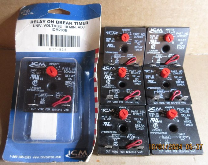 rusticrelics04's tweet photo. ICM Controls Delay-On Break Timer Relay Lot ICM102 ICM203 https://t.co/lBS1y2ZJvi… #eBay via
@eBay
#electric #Electrical #Business #industrial #ControlSwitch #Tech #Technician #electrician https://t.co/ByzFbSfKvr