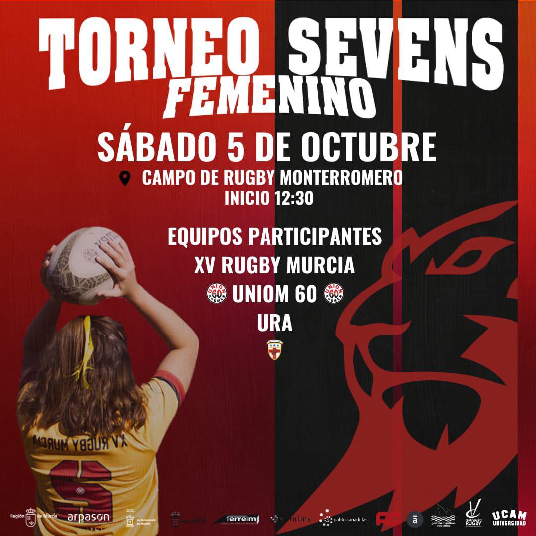 XVRugbyMurcia's tweet photo. Este finde viene repleto de Rugby. Empezamos con el Torneo Amistoso Seven FEM, donde se disputarán varios partidos de las categorías M16, M18 y Senior, con equipos nacionales e internacionales. 🇩🇪🇪🇸
En Monterromero el Sábado a las 12.15 horas. No te lo puedes perder. Vamos XV!! https://t.co/IhZi6nsqov