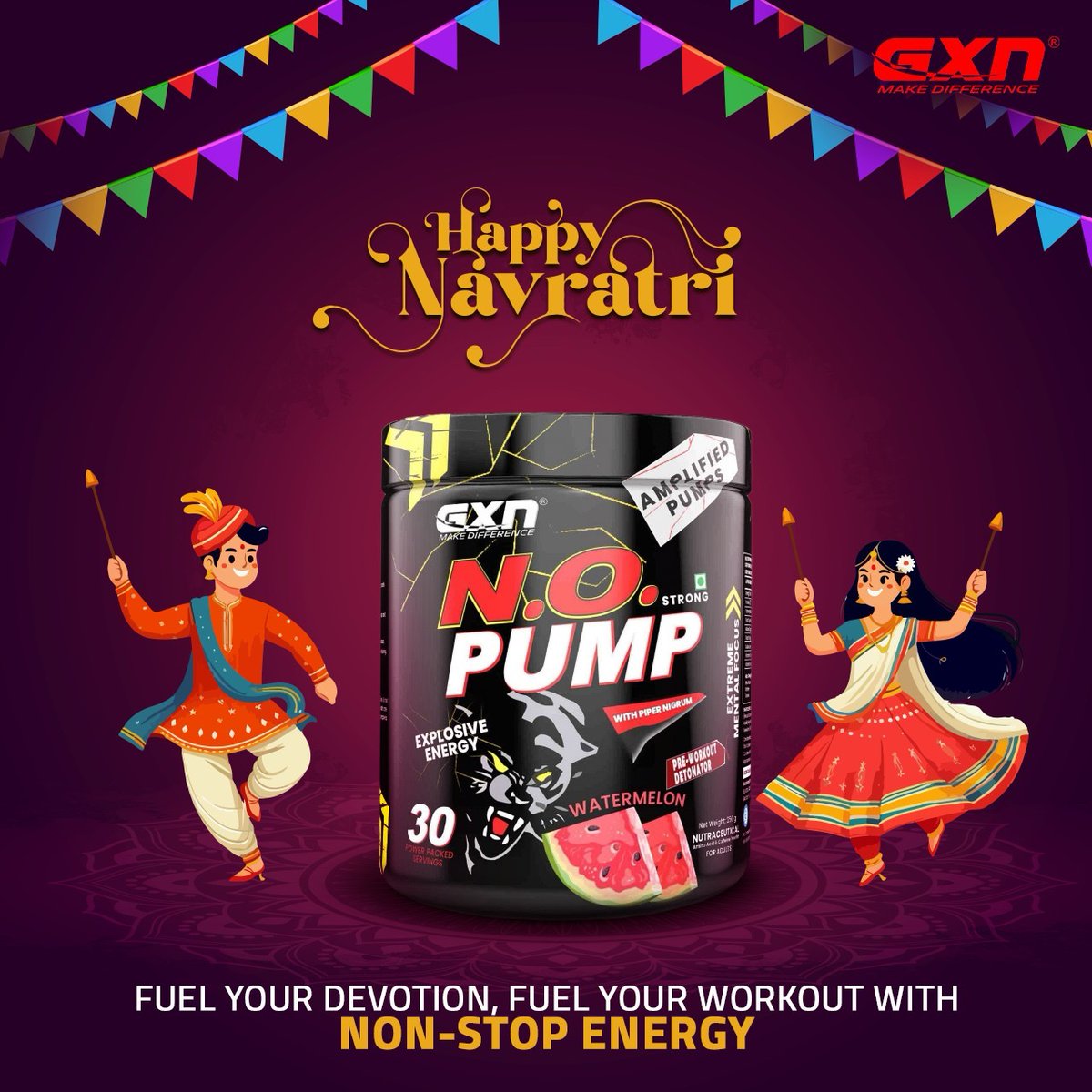 go_gxn's tweet image. This Navratri, Power Up Your Fitness! 💪🕉️

Just like the energy and spirit of Navratri, fuel your workouts with the strength and endurance you need to conquer each day.

#NavratriFitness #StrengthInEveryStep #FuelYourWorkouts #GymSupplements #StrongerWithEachRep #NavratriPower