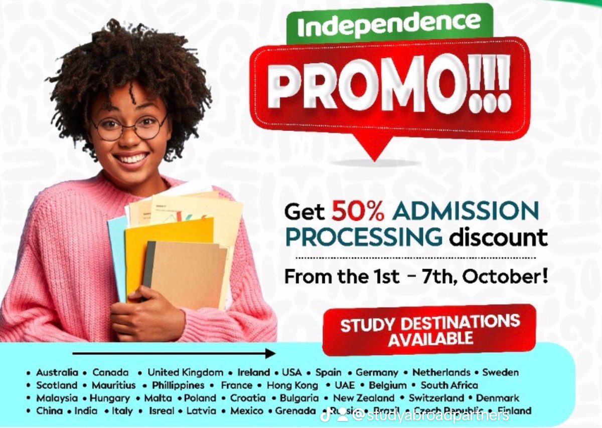 studyabroadpart's tweet photo. Yipeee!!!

Whatsapp:+2347025571623
Email: studyabroadpartners@gmail.com

#UCL #navratri #meangirls #meangirls #adinross #studyabroadprograms #studyabroadlife #canada #studyabroad #canada🇨🇦 #studyabroadpartners #studyabroadconsultant #StudyAbroadTips https://t.co/K8rH9qUdVi