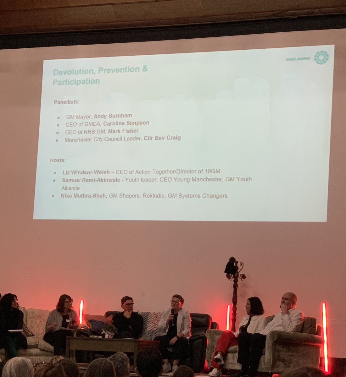 Final session at conference #GMLiveWell importance of recognising the value of every person, every family, every community…