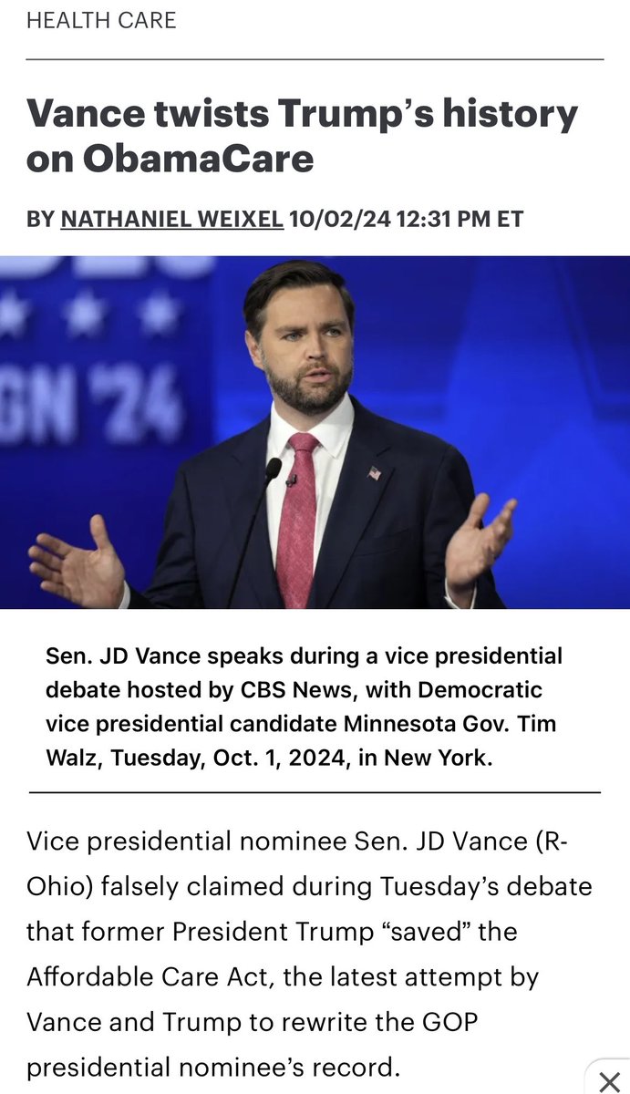 BlockedbyRonna's tweet photo. @77HERCULES77 @JDVance Walz was astonished at the crazy lies Vance told.
Vance didn't say anything truthful the whole night.
#LiarLiarVanceOnFire
#ShadyVance
#ShadyJD https://t.co/jmpT7YGpan