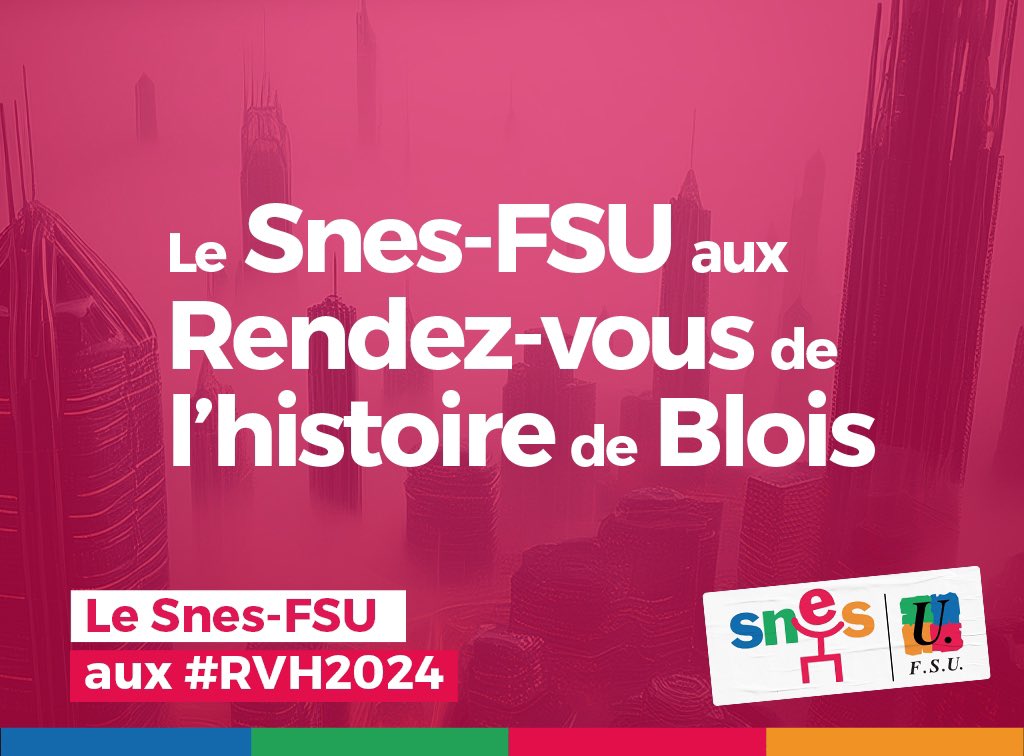 formsyndSNESFSU's tweet photo. Et le @HGSnesFSU du @SNESFSU y sera dans le cadre de la #formationsyndicale https://t.co/SOIzVGNaob