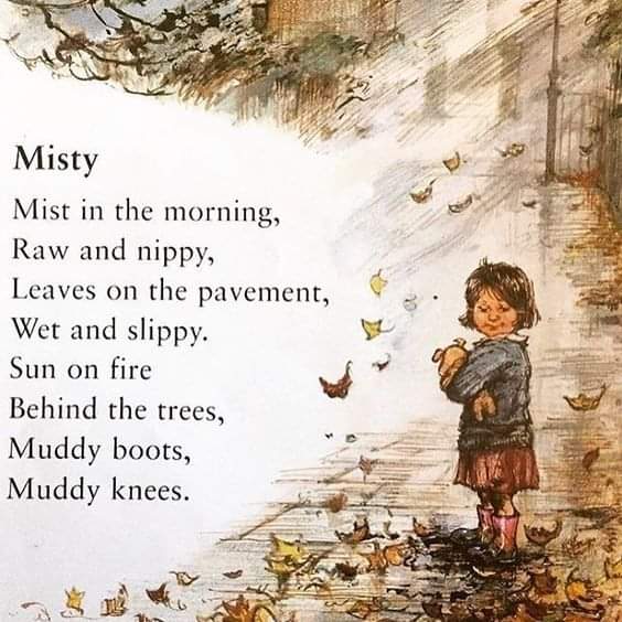 knightsridge's tweet photo. Today is National Poetry Day. We shared this Poem called 'Misty' by Shirley Hughes with our children and families! we hope you like it.  #welovepoems @wl_literacy  @wlelc https://t.co/N2G20YrEp7