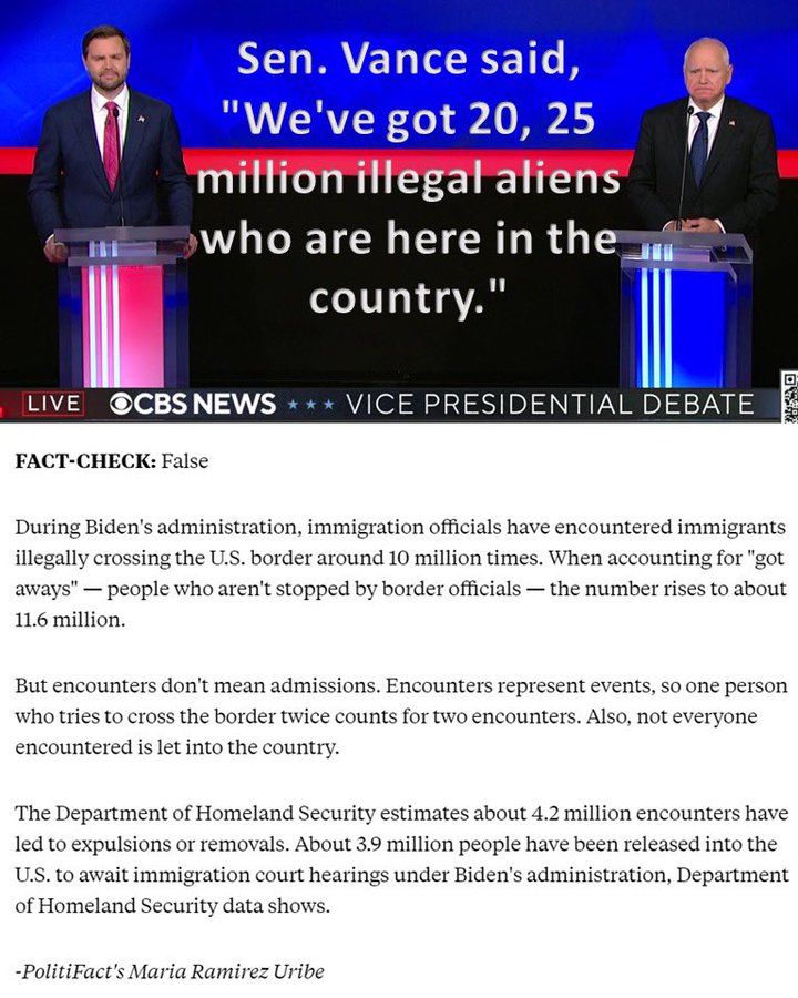 BlockedbyRonna's tweet photo. @77HERCULES77 @JDVance Walz was astonished at the crazy lies Vance told.
Vance didn't say anything truthful the whole night.
#LiarLiarVanceOnFire
#ShadyVance
#ShadyJD https://t.co/jmpT7YGpan
