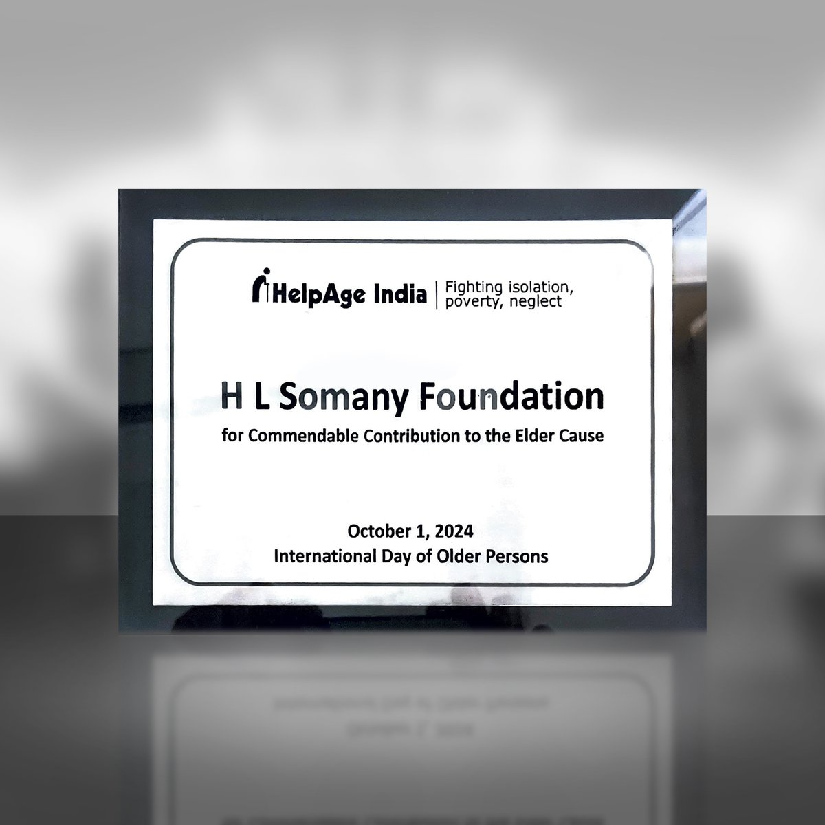 SomanyCeramic's tweet photo. On International Day of Older Persons, HelpAge India recognizes the remarkable efforts of the H L Somany Foundation in enhancing the quality of life for disadvantaged elderly across India.

#internationalolderpersonsday #HelpAgeIndia #qualityoflife #SomanyTiles https://t.co/3bOSs4X9vC