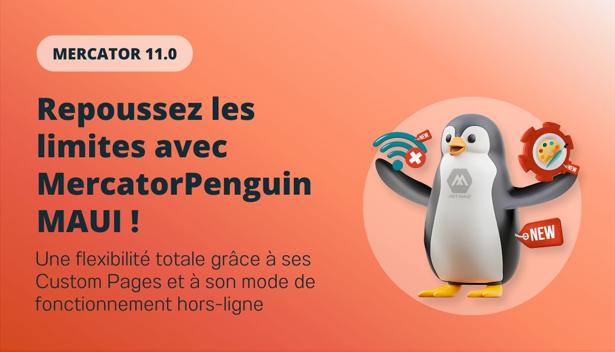 Mercator_ERP's tweet photo. Penguin fait peau neuve et profite de sa refonte en MAUI pour entrer dans une nouvelle ère 🚀
Que vos collaborateurs soient sur la route ou sur le terrain, offrez-leur des outils sur-mesure pour une expérience inédite, même offline ! 💥
 
+ d’infos ici👉https://t.co/9ni3BQIglK https://t.co/EAiYinblBf