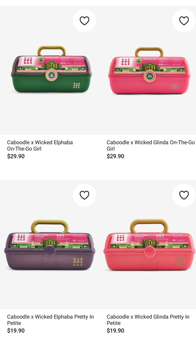 Aiyance44's tweet photo. @arianatorswildt @wickedmovie Boxlunch and Hot Topic, too! (And Caboodle via Hot Topic's app lol) https://t.co/R3ijavRCZ7